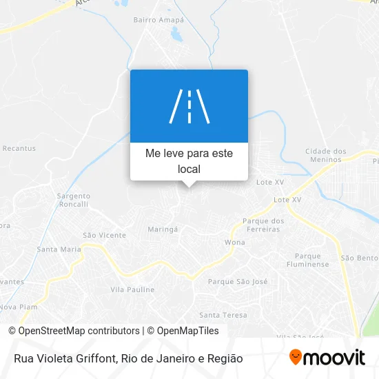 Rua Violeta Griffont mapa