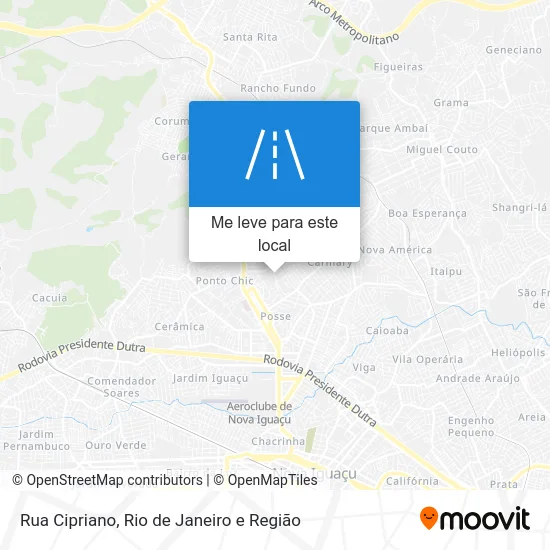 Rua Cipriano mapa