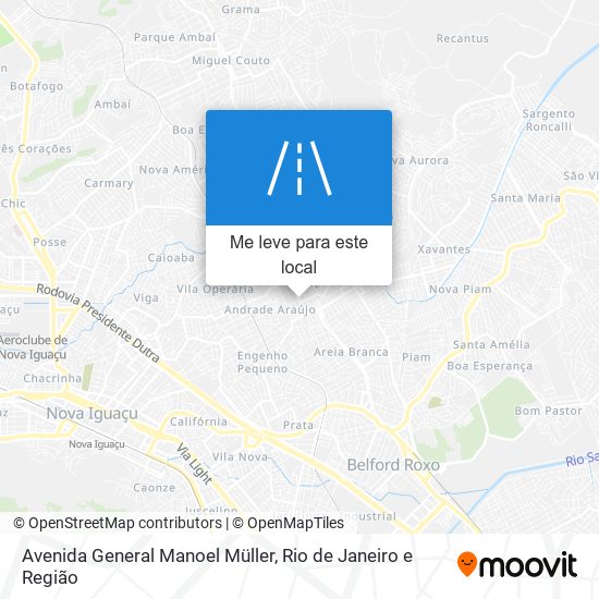 Avenida General Manoel Müller mapa