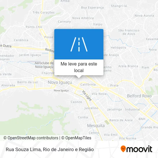 Rua Souza Lima mapa