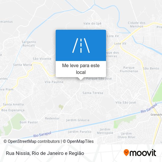Rua Nissia mapa