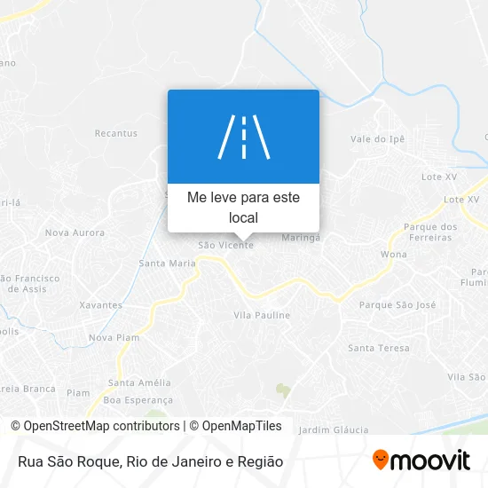 Rua Sāo Roque mapa
