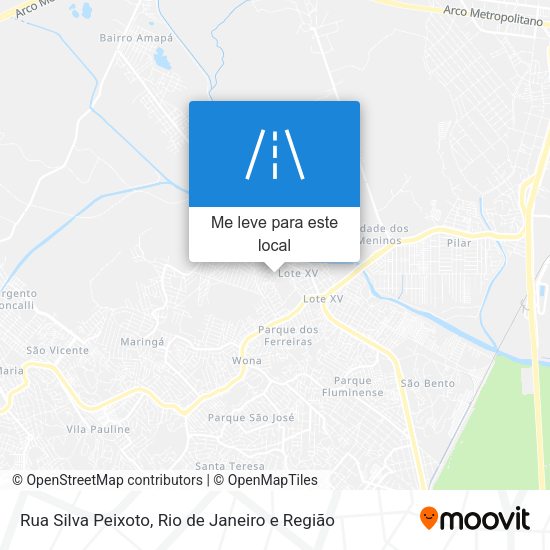 Rua Silva Peixoto mapa