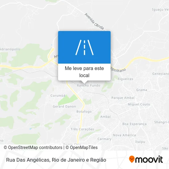 Rua Das Angélicas mapa