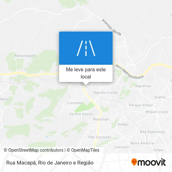 Rua Macapá mapa
