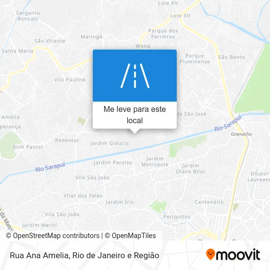 Rua Ana Amelia mapa