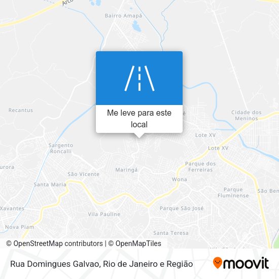 Rua Domingues Galvao mapa