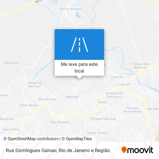 Rua Domingues Galvao mapa