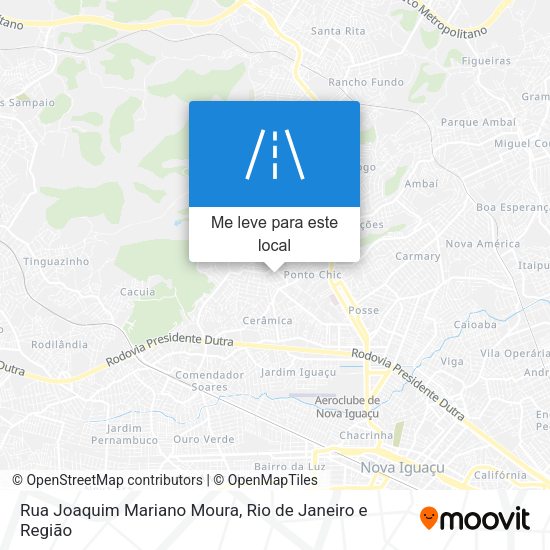 Rua Joaquim Mariano Moura mapa