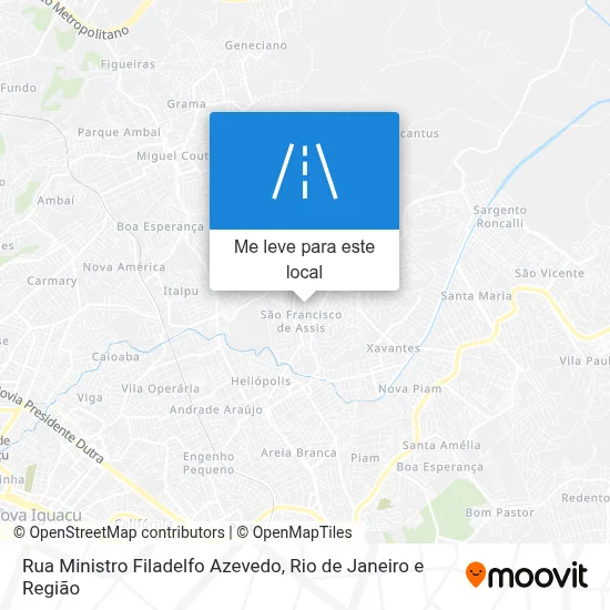 Rua Ministro Filadelfo Azevedo mapa