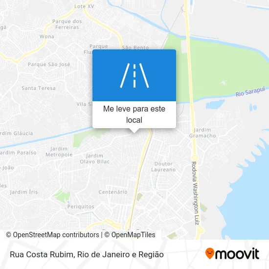 Rua Costa Rubim mapa