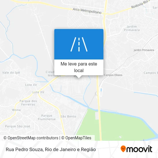 Rua Pedro Souza mapa