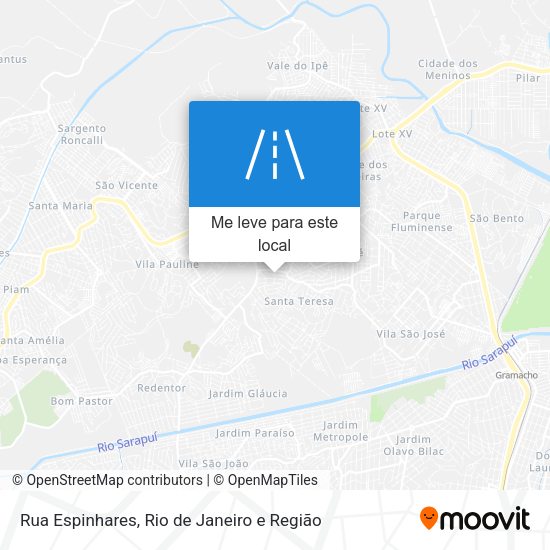 Rua Espinhares mapa