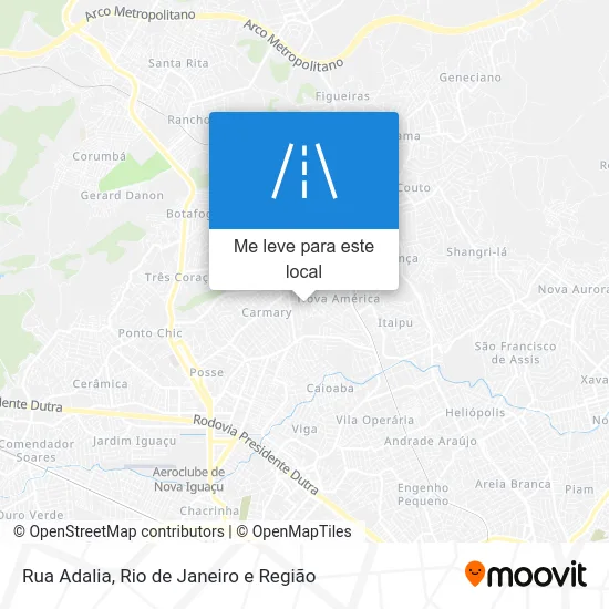 Rua Adalia mapa