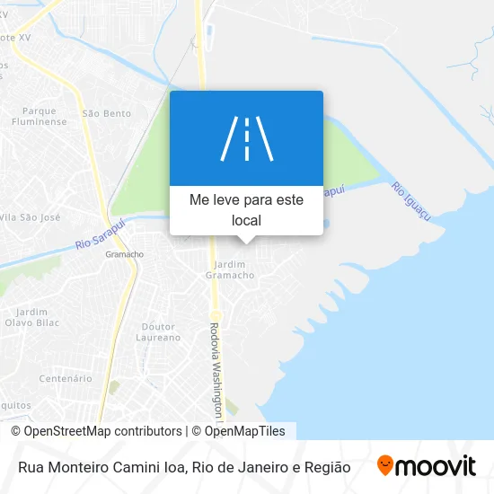 Rua Monteiro Camini Ioa mapa