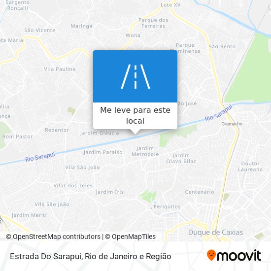 Estrada Do Sarapui mapa