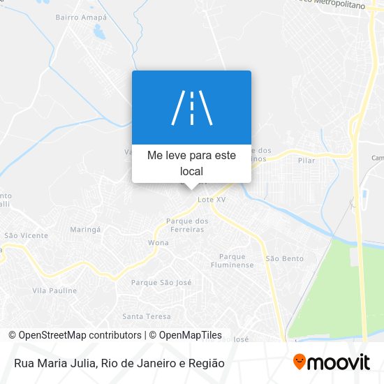 Rua Maria Julia mapa