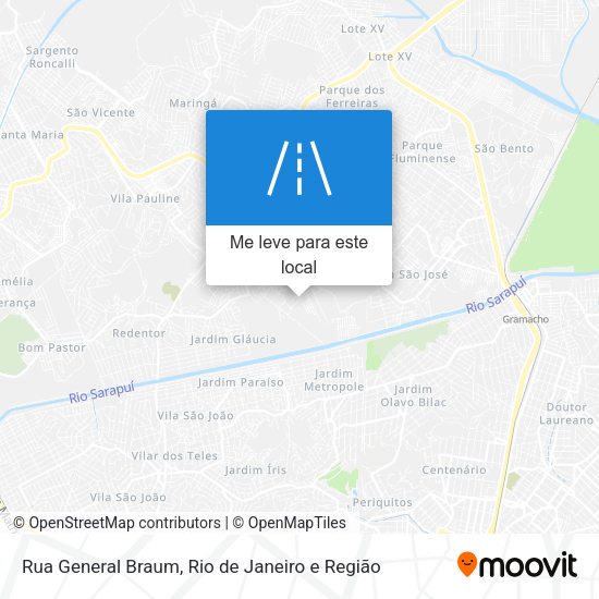 Rua General Braum mapa