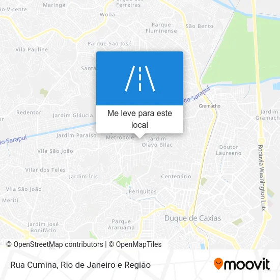 Rua Cumina mapa