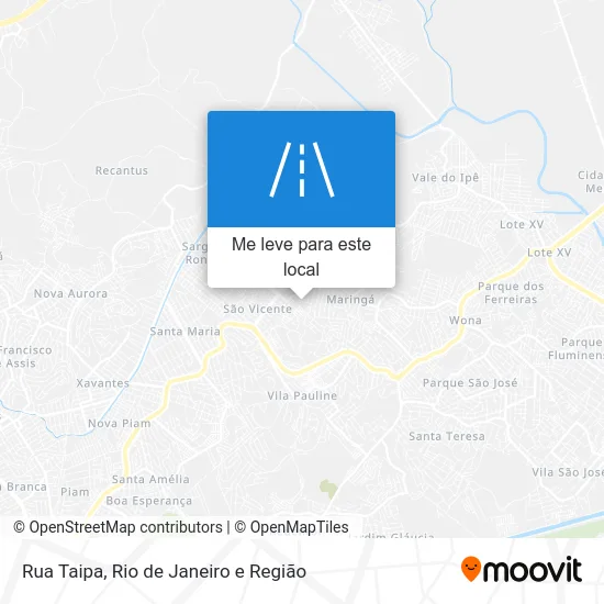 Rua Taipa mapa