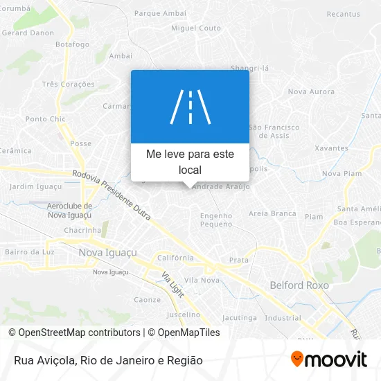 Rua Aviçola mapa