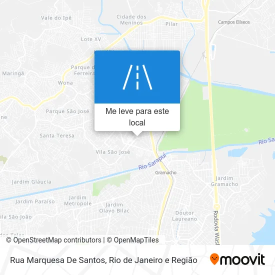 Rua Marquesa De Santos mapa