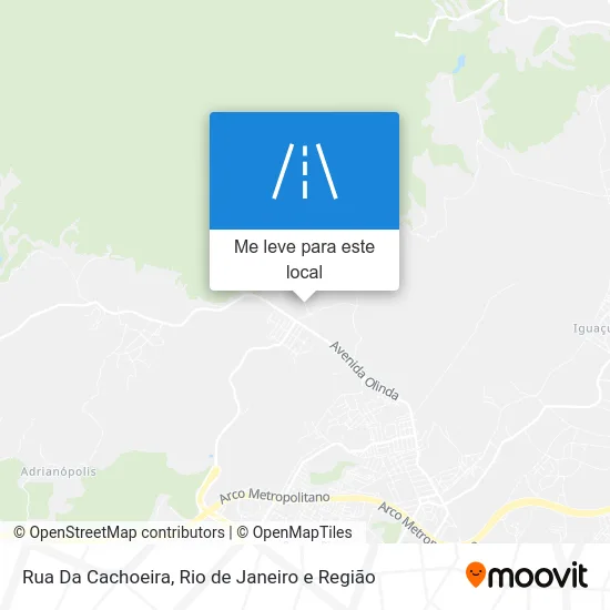 Rua Da Cachoeira mapa