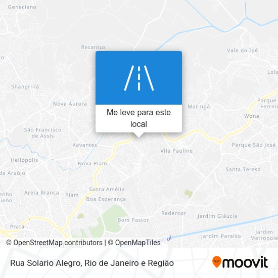Rua Solario Alegro mapa