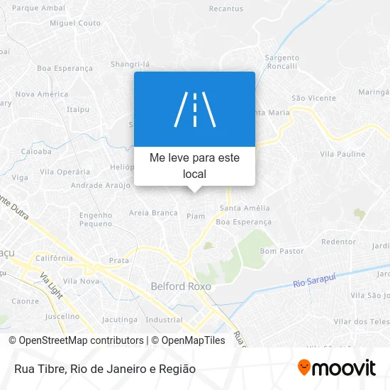Rua Tibre mapa