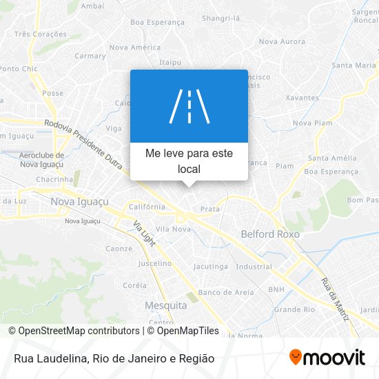 Rua Laudelina mapa