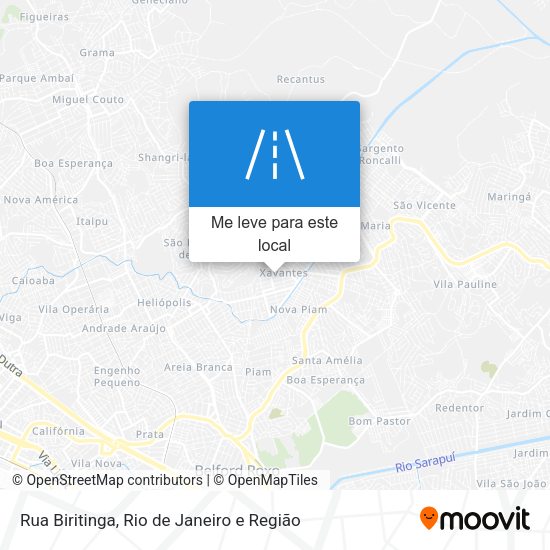 Rua Biritinga mapa