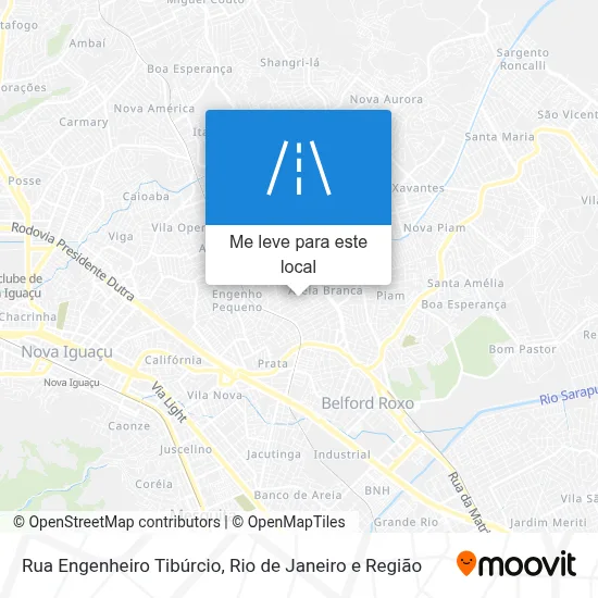 Rua Engenheiro Tibúrcio mapa