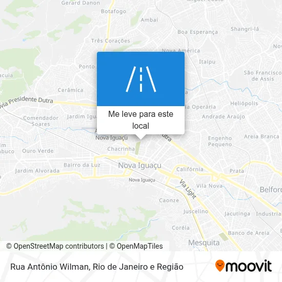 Rua Antônio Wilman mapa