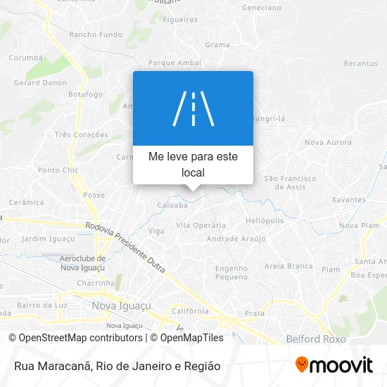 Rua Maracanã mapa