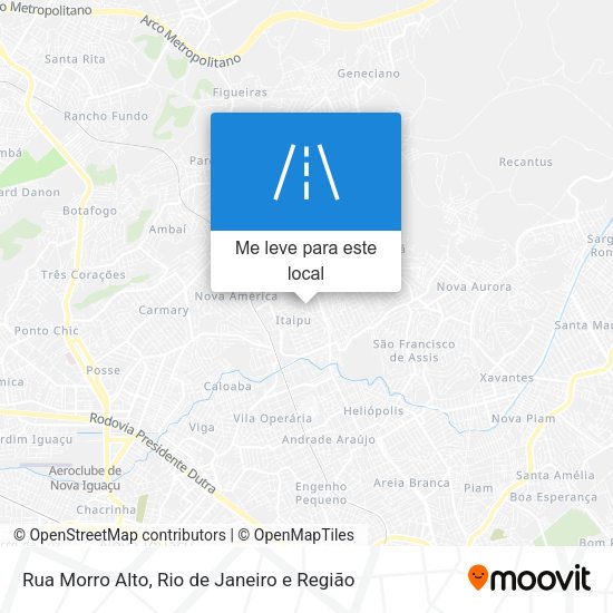 Rua Morro Alto mapa