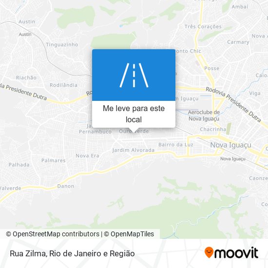 Rua Zilma mapa