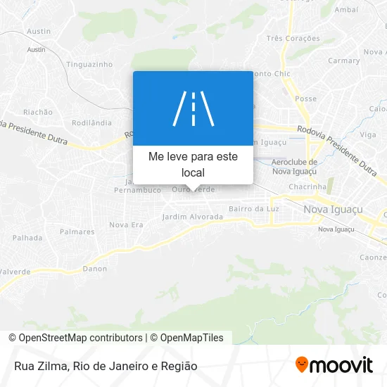 Rua Zilma mapa