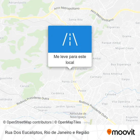Rua Dos Eucaliptos mapa