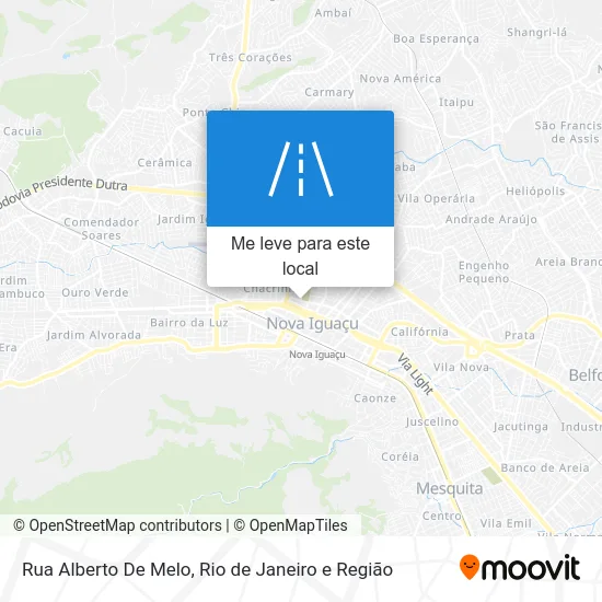 Rua Alberto De Melo mapa