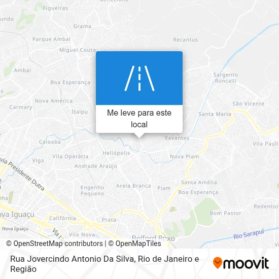Rua Jovercindo Antonio Da Silva mapa