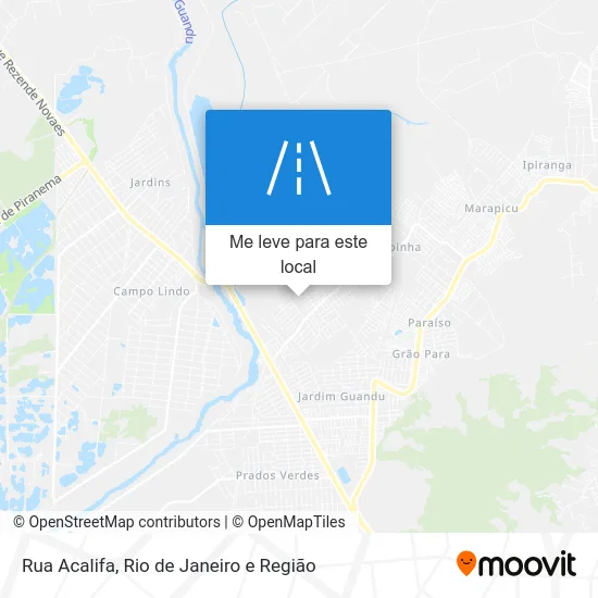 Rua Acalifa mapa