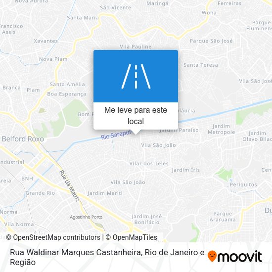 Rua Waldinar Marques Castanheira mapa