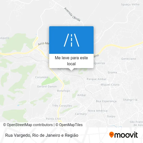 Rua Vargedo mapa
