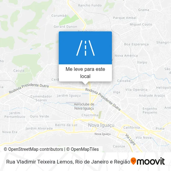 Rua Vladimir Teixeira Lemos mapa
