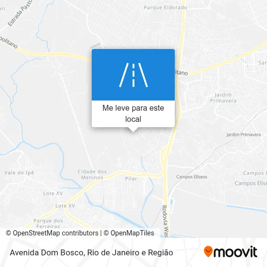 Avenida Dom Bosco mapa