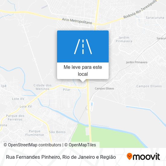 Rua Fernandes Pinheiro mapa