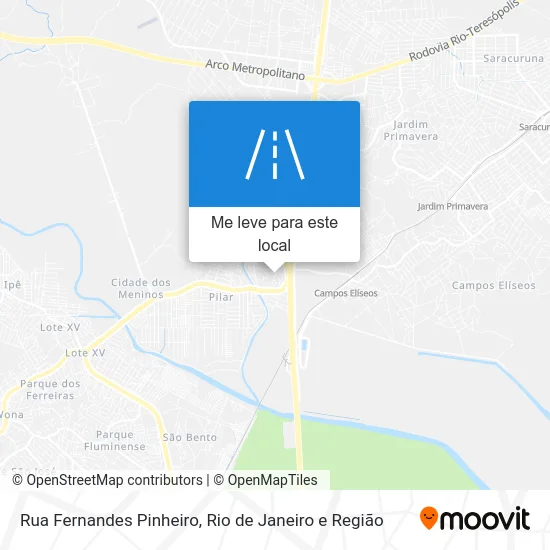 Rua Fernandes Pinheiro mapa