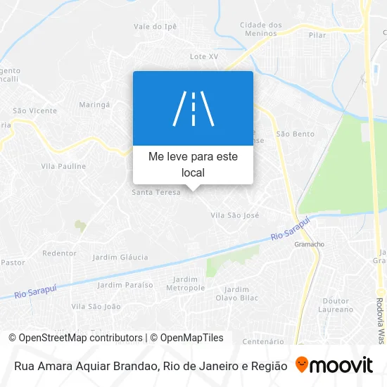 Rua Amara Aquiar Brandao mapa