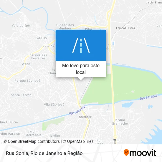 Rua Sonia mapa