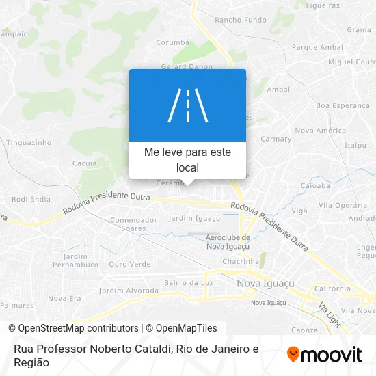 Rua Professor Noberto Cataldi mapa
